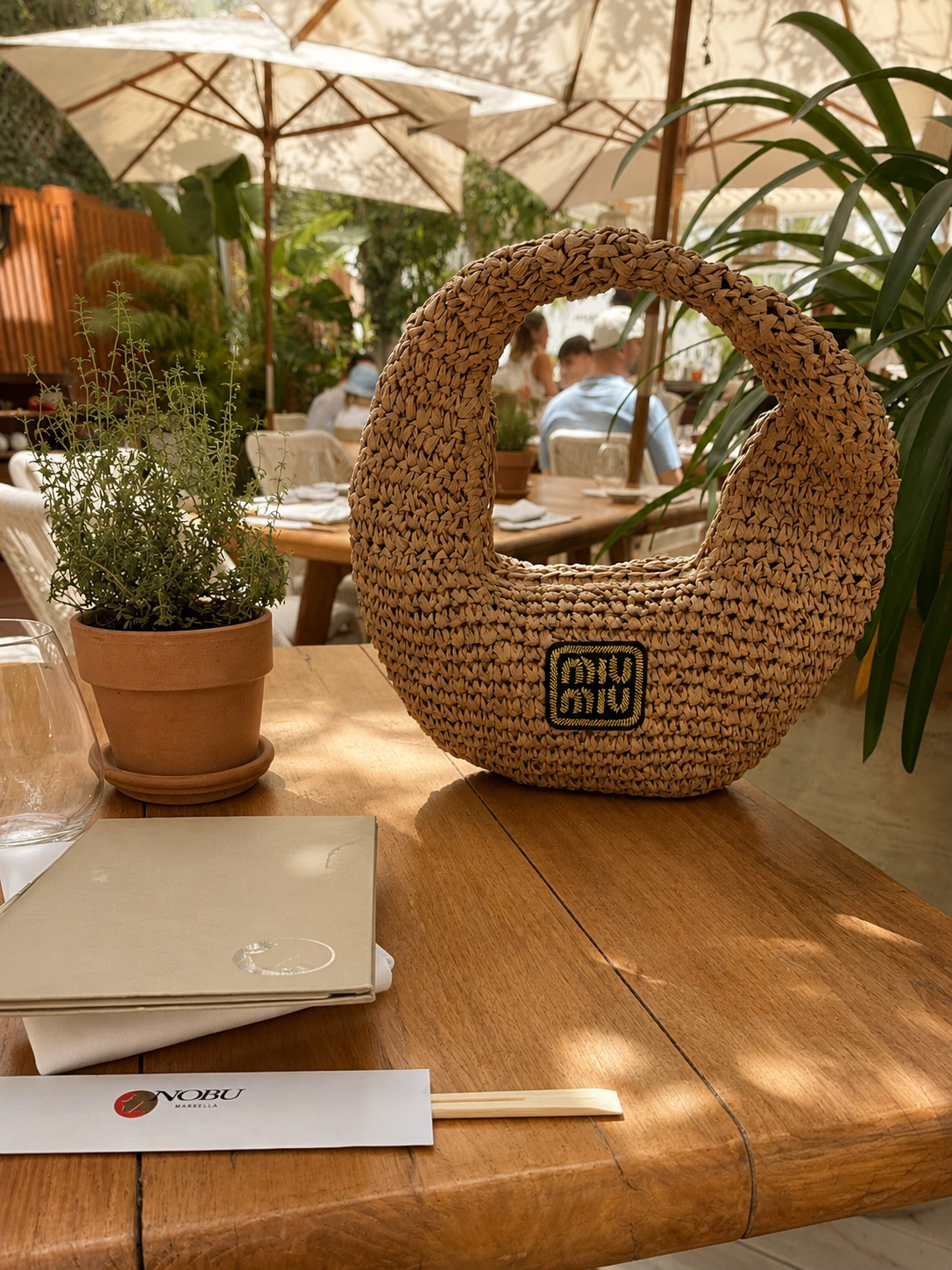 Miu mini beach bag
