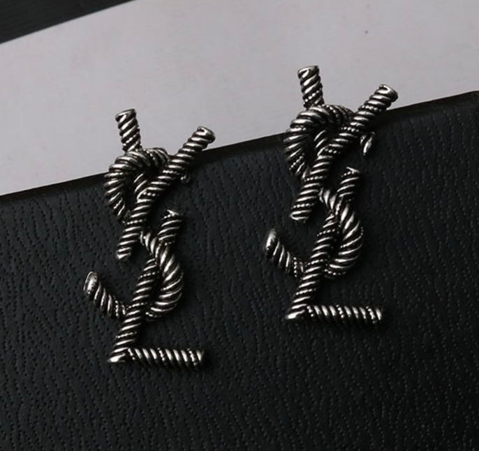 Signature Saint Studs Silver