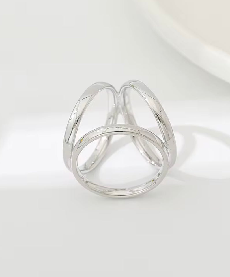 Scarf Ring Silver