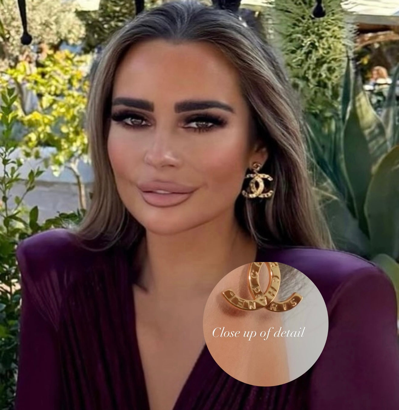 Cc elegance gold earrings