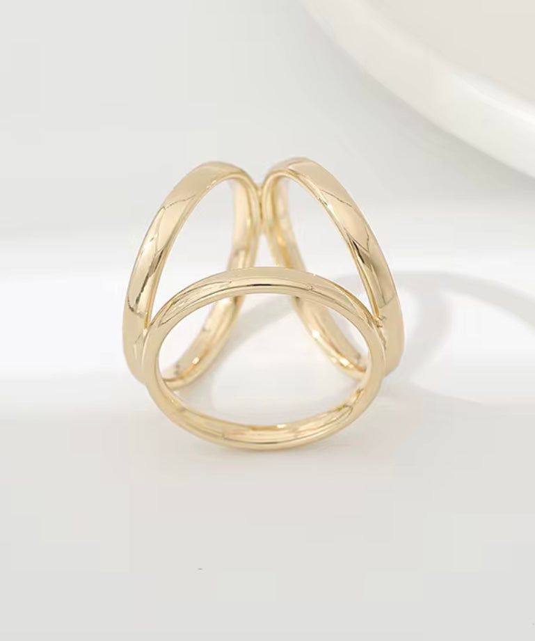 Scarf Ring Gold