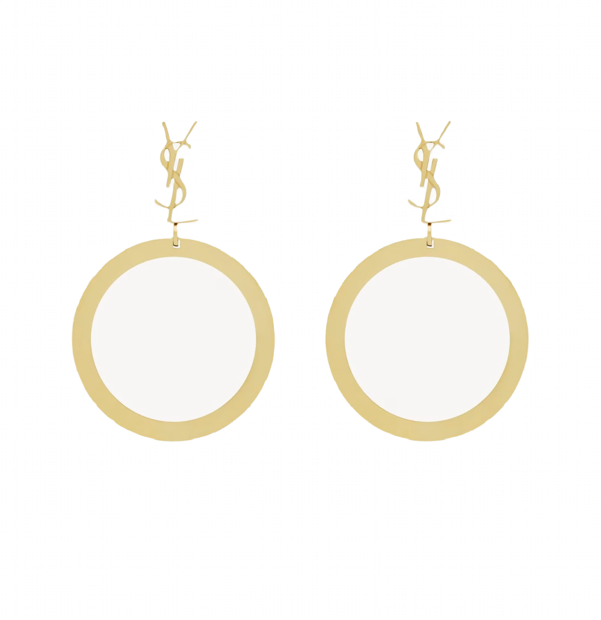 SL circle logo earrings