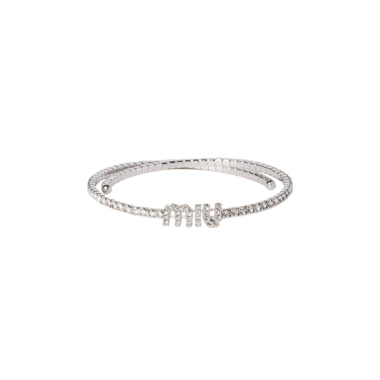Miu cuff silver choker