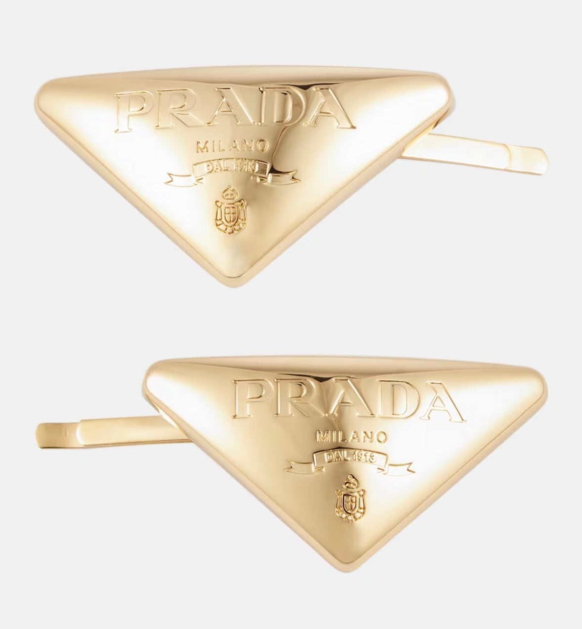 Pair P-ada clips gold