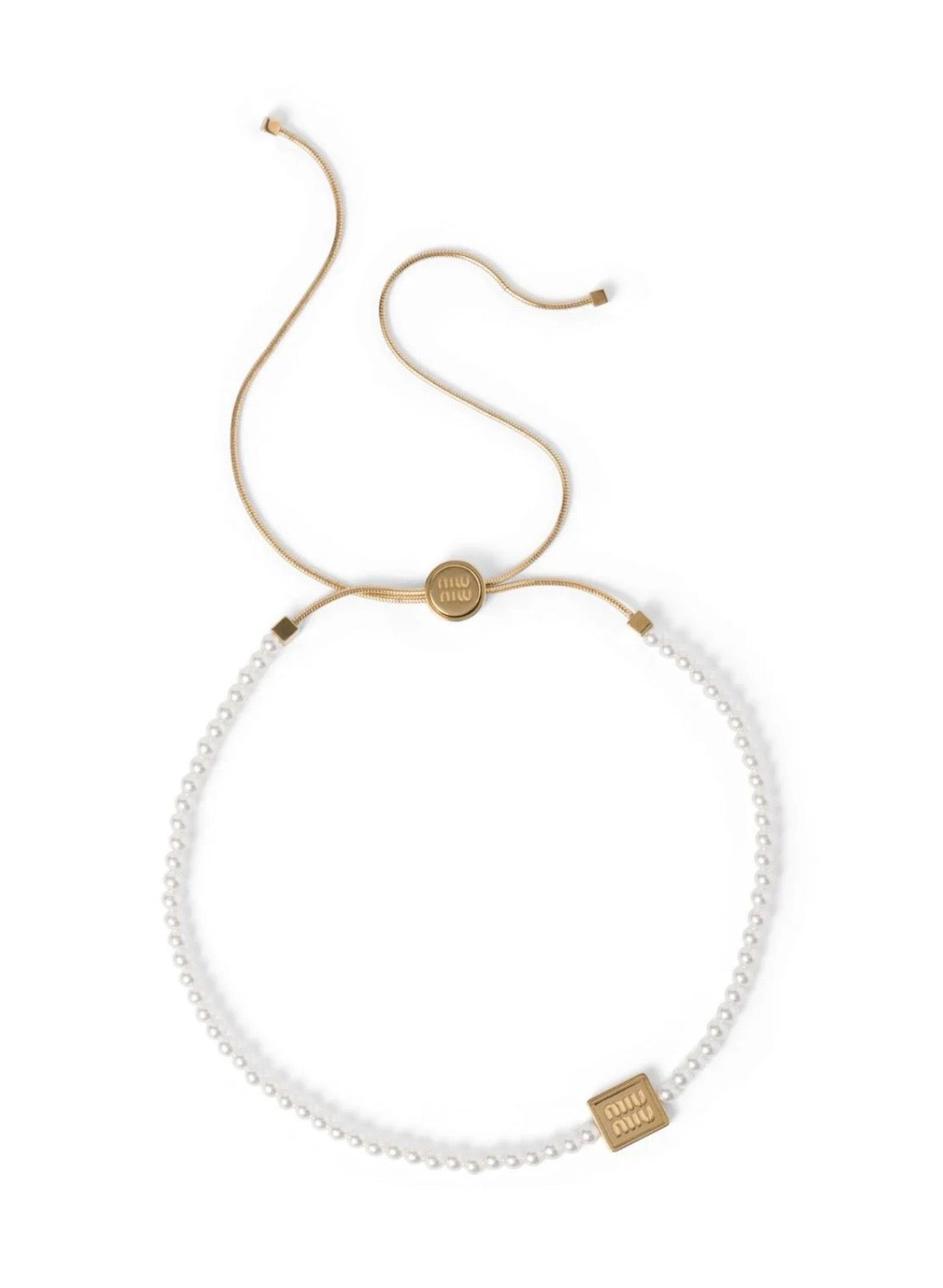 Miu mu pearl choker set