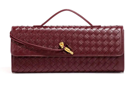 BV Burgundy Clutch