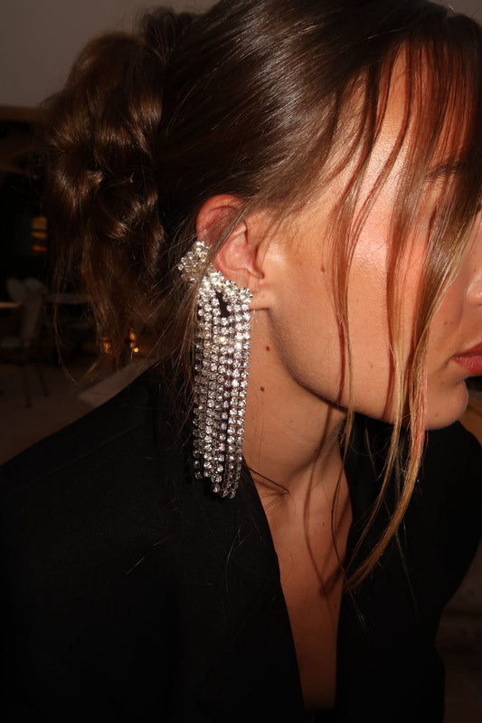 Cluster climber earrings