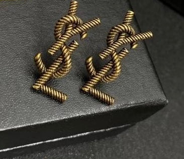 Signature Saint Studs Gold