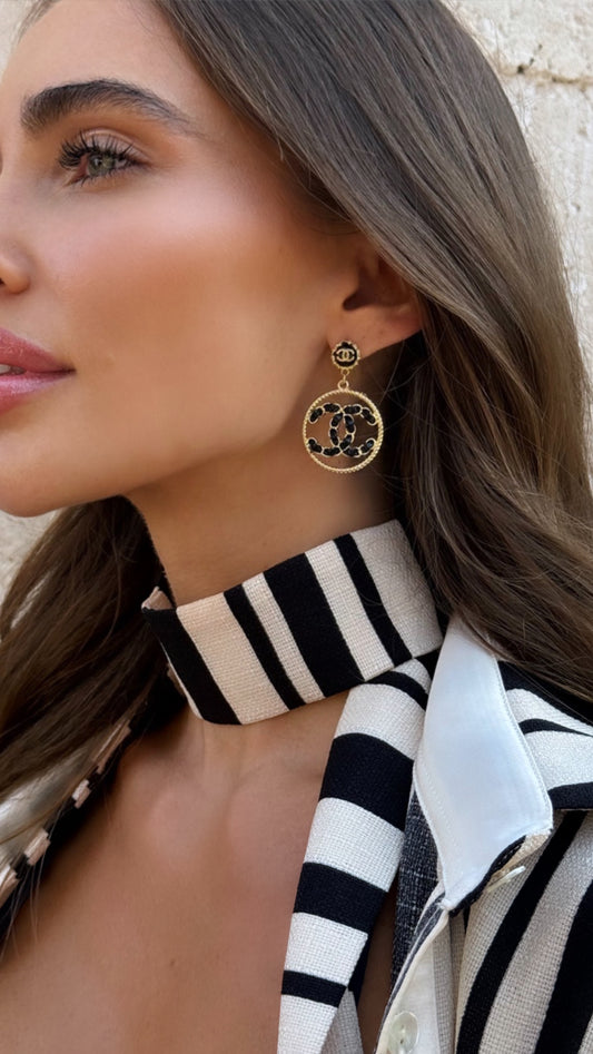 Cc Milan earrings in black