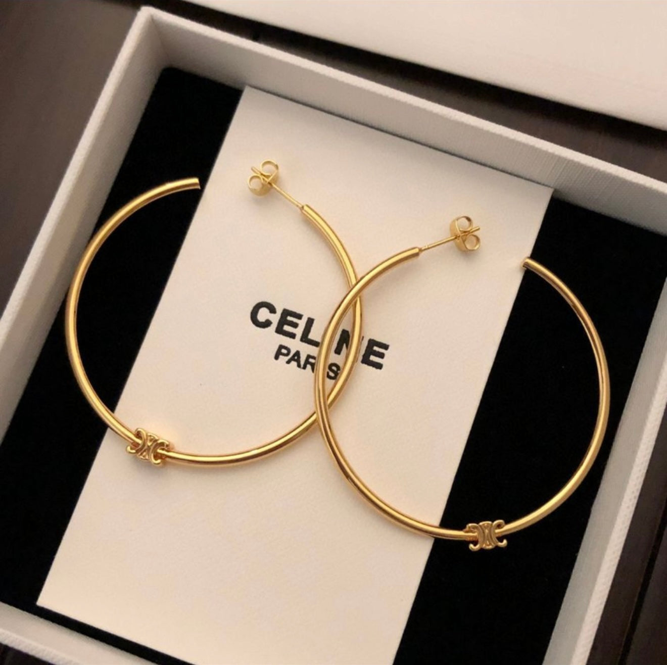 C Celeste hoops
