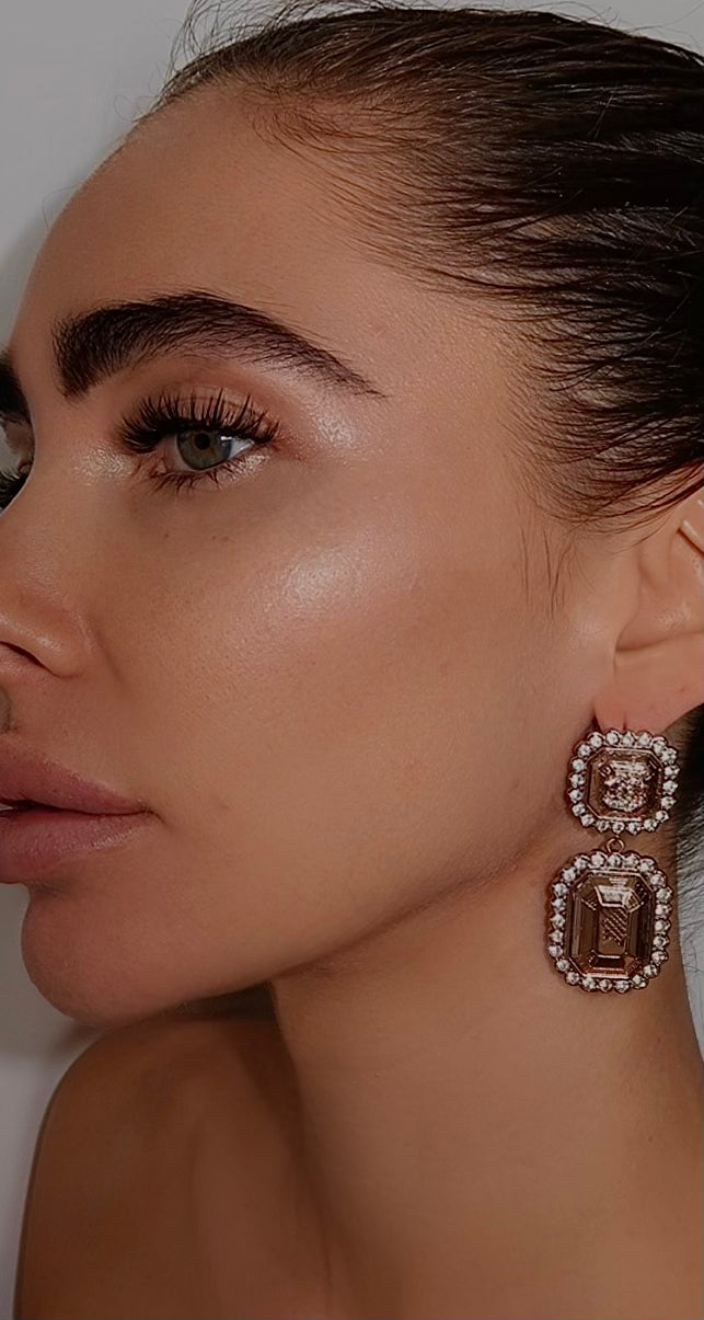 Serene luxe gold earrings