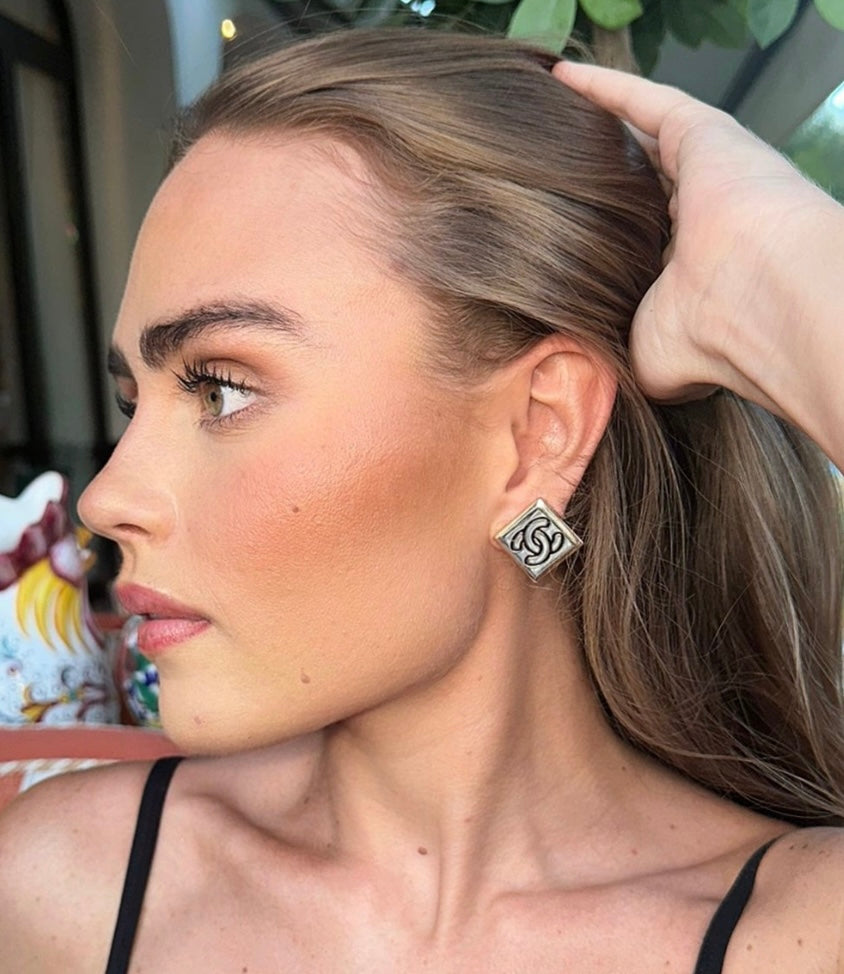 Quadrade cc earrings