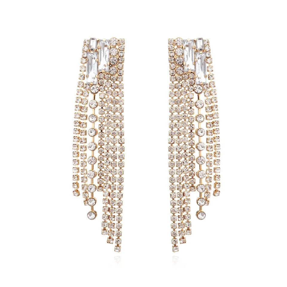 Level earrings silver and gold