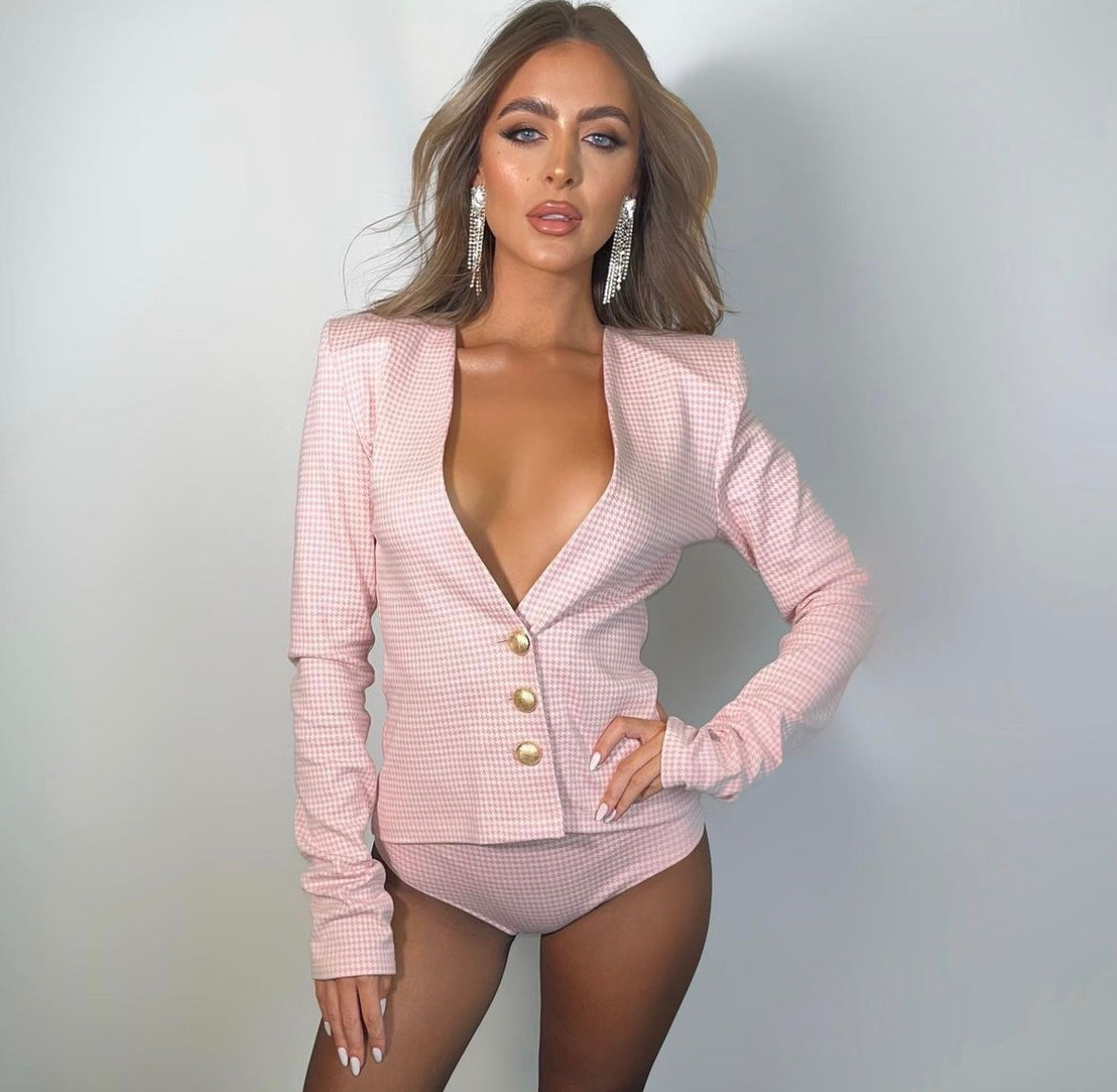 Level earrings silver and gold