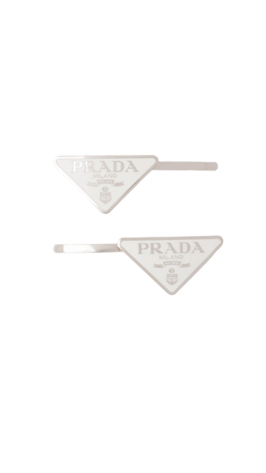 Triangle clips white *pair*